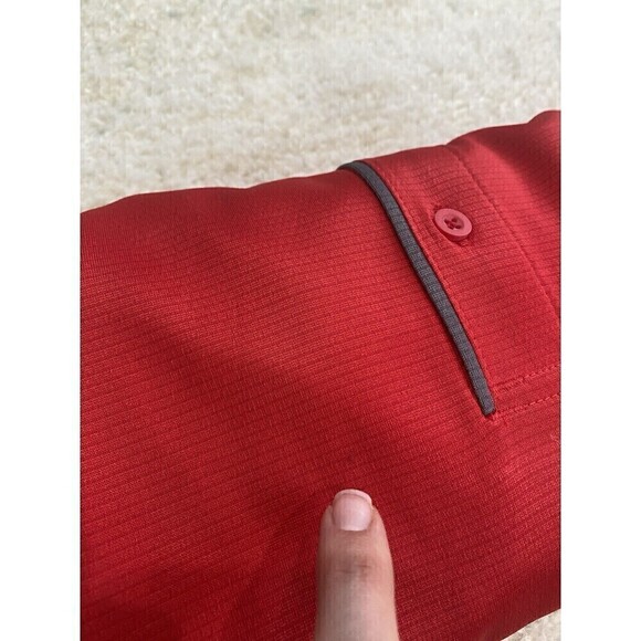 Under Armour Heat Gear Loose Polo Shirt Mens XL Red - Classic, Casual, Work - Picture 7 of 7